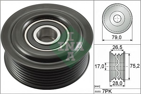 INA - 532 0609 10 - Паразитный / ведущий ролик, поликлиновой ремень (Ременный привод)