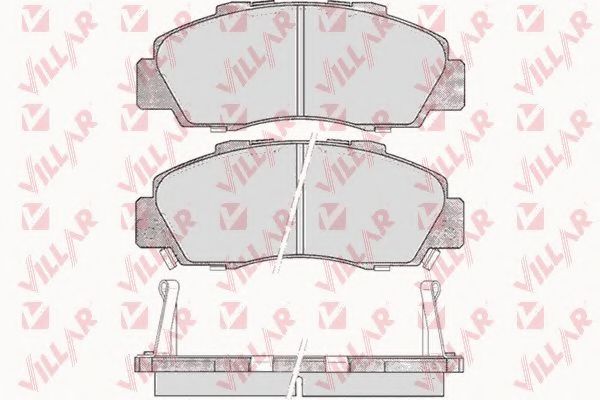 VILLAR - 626.0472 - Комплект тормозных колодок, дисковый тормоз (Тормозная система)