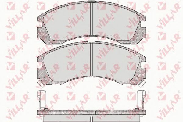 VILLAR - 626.0578 - Комплект тормозных колодок, дисковый тормоз (Тормозная система)