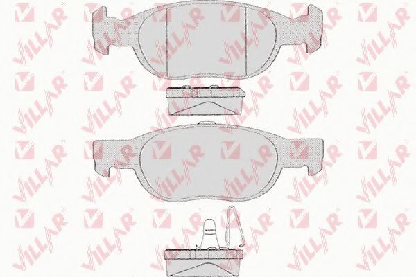 VILLAR - 626.0687 - Комплект тормозных колодок, дисковый тормоз (Тормозная система)