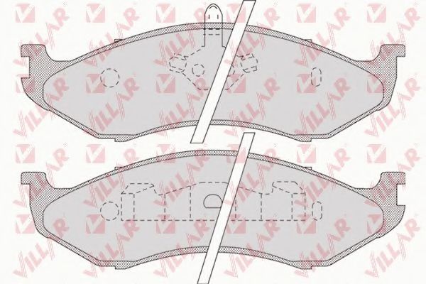 VILLAR - 626.0896 - Комплект тормозных колодок, дисковый тормоз (Тормозная система)