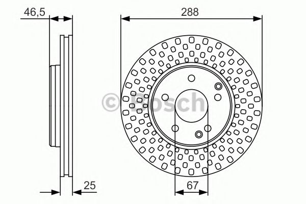 BOSCH - 0 986 479 R69 - Тормозной диск (Тормозная система)