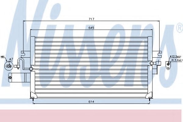 NISSENS - 94427 - Конденсатор, кондиционер (Кондиционер)
