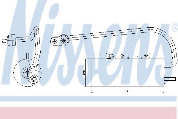 NISSENS - 95339 - Осушитель, кондиционер (Кондиционер)