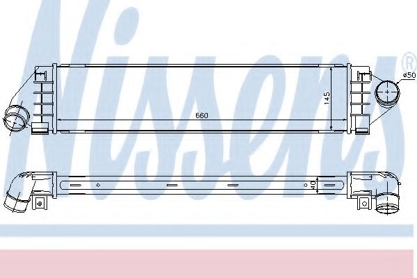 NISSENS - 96560 - Интеркулер (Система подачи воздуха)