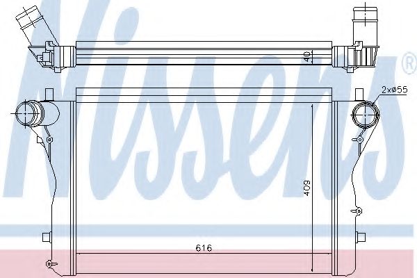 NISSENS - 96420 - Интеркулер (Система подачи воздуха)