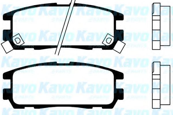 KAVO PARTS - BP-3503 - Комплект тормозных колодок, дисковый тормоз (Тормозная система)