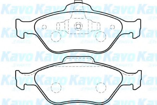 KAVO PARTS - BP-4554 - Комплект тормозных колодок, дисковый тормоз (Тормозная система)