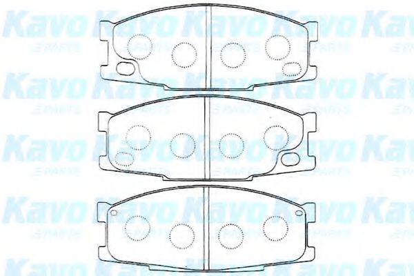 KAVO PARTS - BP-5549 - Комплект тормозных колодок, дисковый тормоз (Тормозная система)