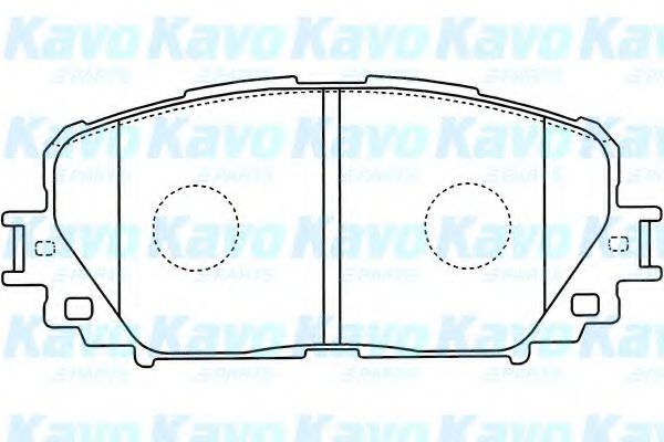 KAVO PARTS - BP-9118 - Комплект тормозных колодок, дисковый тормоз (Тормозная система)