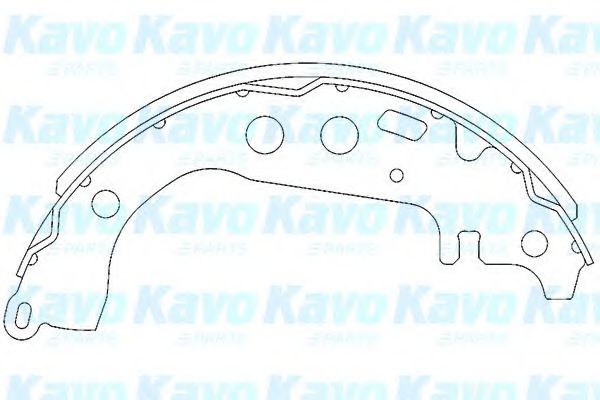 KAVO PARTS - KBS-9904 - Комплект тормозных колодок (Тормозная система)