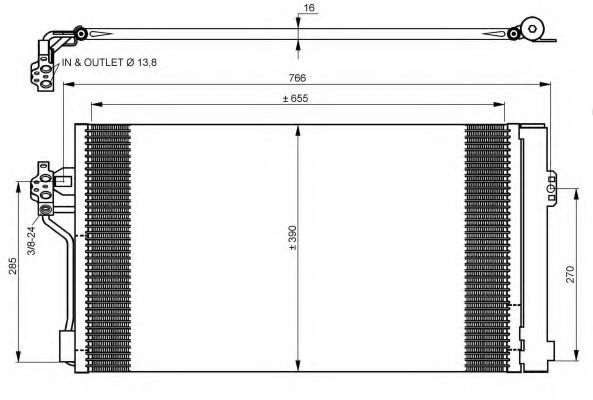 NRF - 35776 - Конденсатор, кондиционер (Кондиционер)