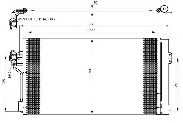 NRF - 35934 - Конденсатор, кондиционер (Кондиционер)