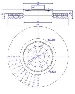 CAR - 142.052 - Тормозной диск (Тормозная система)