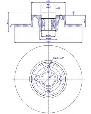 CAR - 142.1307 - Тормозной диск (Тормозная система)