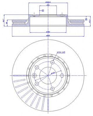 CAR - 142.362 - Тормозной диск (Тормозная система)