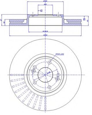 CAR - 142.364 - Тормозной диск (Тормозная система)