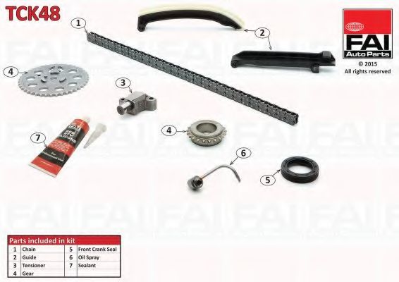 FAI AUTOPARTS - TCK48 - Комплект цепи привода распредвала (Управление двигателем)