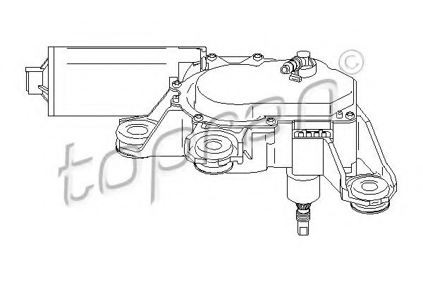 TOPRAN - 111 300 - Двигатель стеклоочистителя (Система очистки окон)