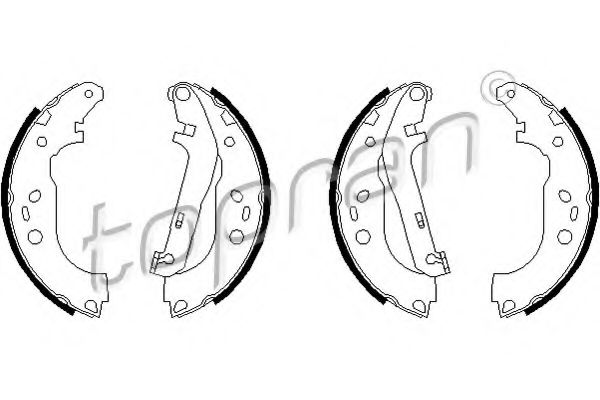 TOPRAN - 302 289 - Комплект тормозных колодок (Тормозная система)