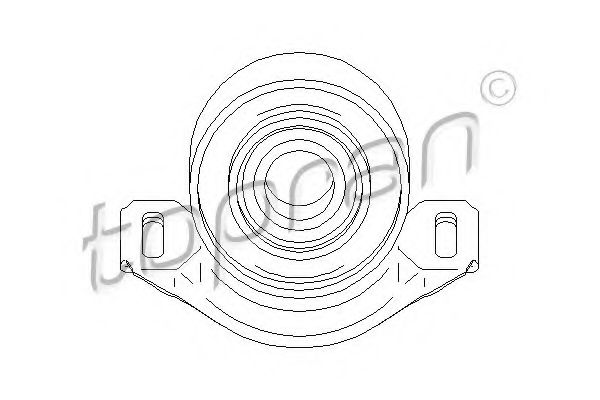 TOPRAN - 400 081 - Подвеска, карданный вал (Главная передача)