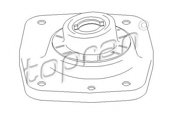 TOPRAN - 722 360 - Опора стойки амортизатора (Подвеска колеса)