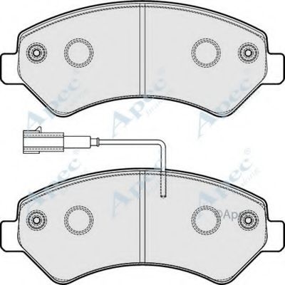 APEC BRAKING - PAD1859 - Комплект тормозных колодок, дисковый тормоз (Тормозная система)