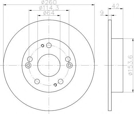 HELLA PAGID - 8DD 355 118-991 - Тормозной диск (Тормозная система)