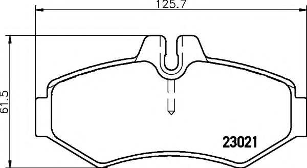 HELLA PAGID - 8DB 355 008-651 - Комплект тормозных колодок, дисковый тормоз (Тормозная система)