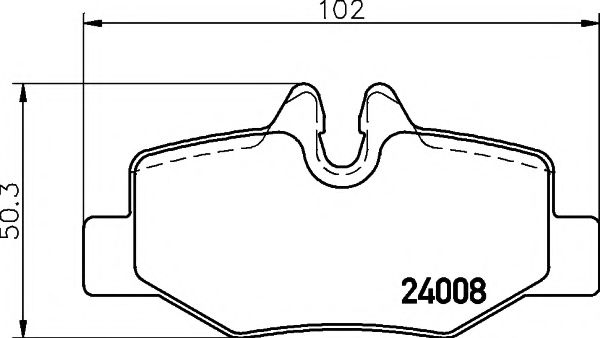 HELLA PAGID - 8DB 355 010-661 - Комплект тормозных колодок, дисковый тормоз (Тормозная система)