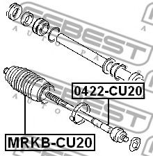 FEBEST - 0422-CU20 - Осевой шарнир, рулевая тяга (Рулевое управление)