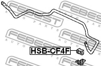 FEBEST - HSB-CF4F - Опора, стабилизатор (Подвеска колеса)