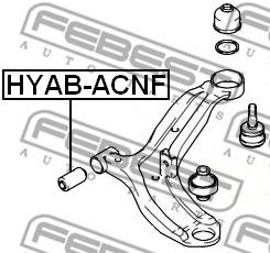 FEBEST - HYAB-ACNF - Подвеска, рычаг независимой подвески колеса (Подвеска колеса)