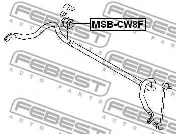 FEBEST - MSB-CW8F - Втулка, стабилизатор (Подвеска колеса)