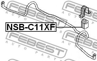 FEBEST - NSB-C11XF - Опора, стабилизатор (Подвеска колеса)