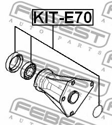 FEBEST - KIT-E70 - Подшипник, приводной вал (Главная передача)