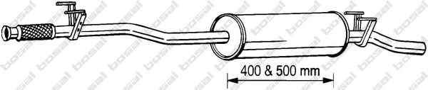 BOSAL - 291-069 - Средний глушитель выхлопных газов (Система выпуска ОГ)