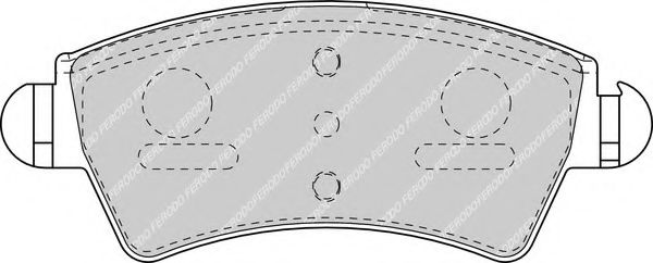 FERODO - FDB1599 - Комплект тормозных колодок, дисковый тормоз (Тормозная система)