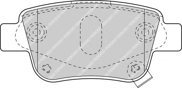 FERODO - FDB1649 - Комплект тормозных колодок, дисковый тормоз (Тормозная система)