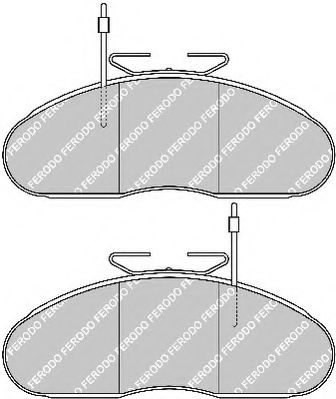 FERODO - FVR792 - Комплект тормозных колодок, дисковый тормоз (Тормозная система)