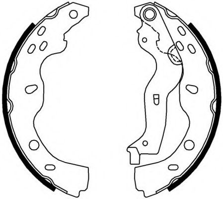 FERODO - FSB691 - Комплект тормозных колодок (Тормозная система)
