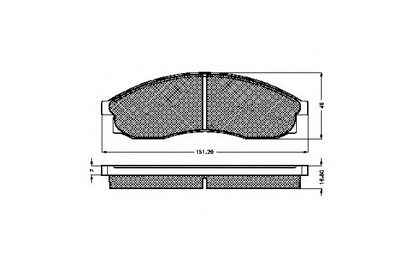 SPIDAN - 32057 - Комплект тормозных колодок, дисковый тормоз