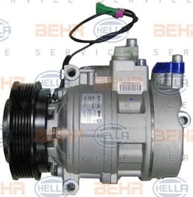 BEHR HELLA SERVICE - 8FK 351 132-581 - Компрессор, кондиционер (Кондиционер)