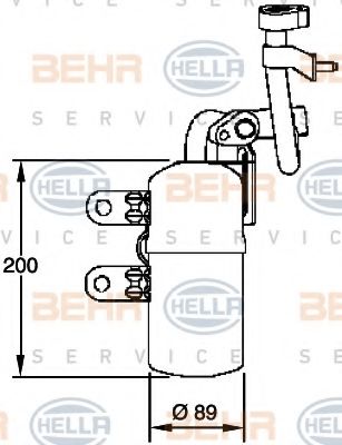 BEHR HELLA SERVICE - 8FT 351 335-101 - Осушитель, кондиционер (Кондиционер)