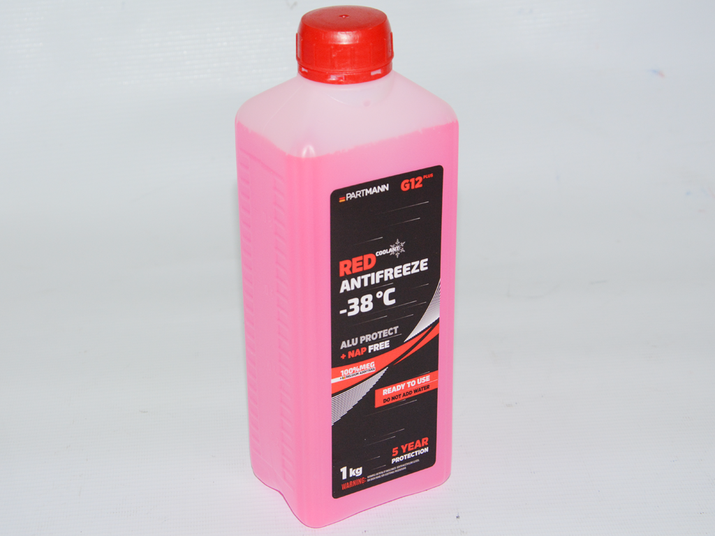PARTMANN - PM04.0001 - Антифриз червоний G12+ 1kg -36C (готовий) PARTMANN - PM04.0001 - Антифриз червоний G12+ 1kg -36C (готовий)