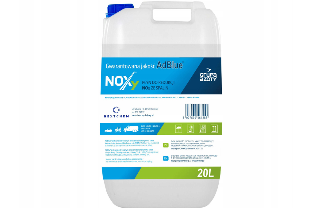 NOXY - 000007649 - Рідина Adblue Noxy 20L для дизельних двигунів системи SCR