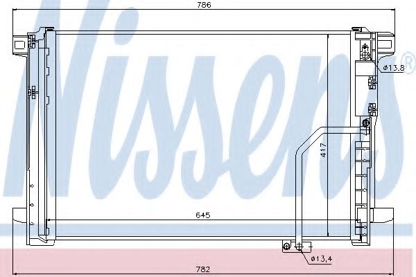 NISSENS - 940035 - Конденсатор, кондиционер (Кондиционер)