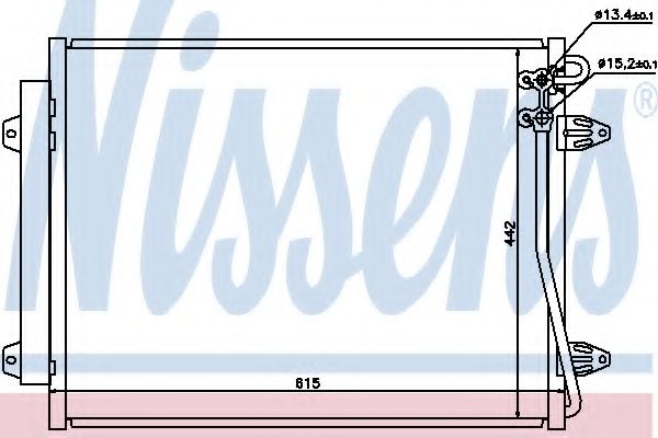 NISSENS - 94832 - Конденсатор, кондиционер (Кондиционер)