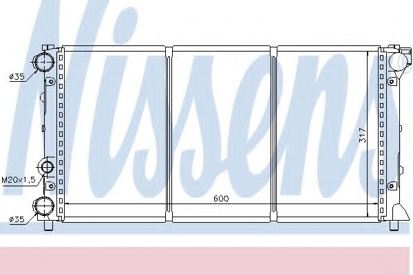 NISSENS - 64002 - Радиатор, охлаждение двигателя (Охлаждение)