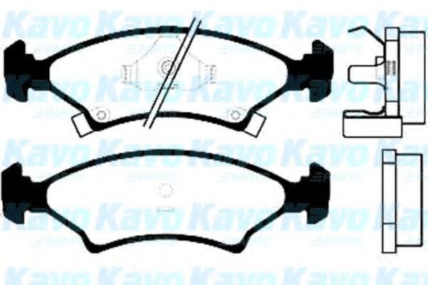 KAVO PARTS - BP-4001 - Комплект тормозных колодок, дисковый тормоз (Тормозная система)